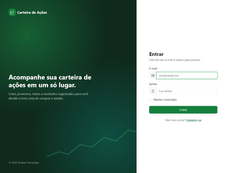 Carteira de Ações