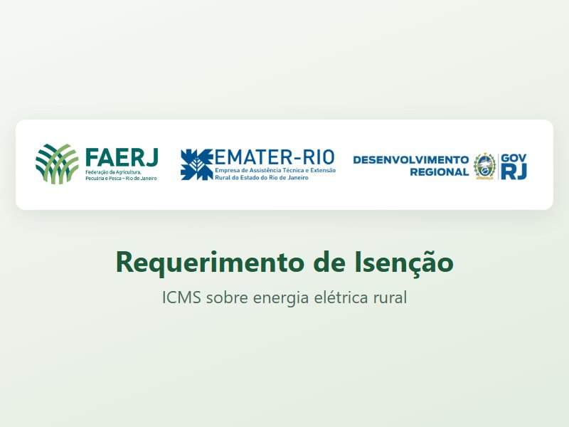 Requerimento de Isenção de ICMS